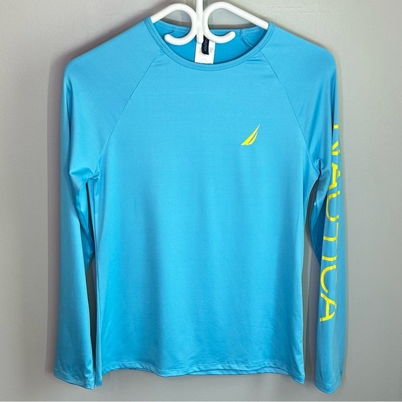 Nautica Tops - Nautica Long Sleeve UPF 30+ Crewneck Lightweight Rashguard Shirt Womens Size S